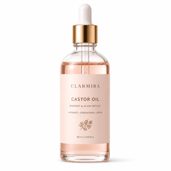 Clarmira Castor Oil Organic for Hair, Lashes, Face, Skin